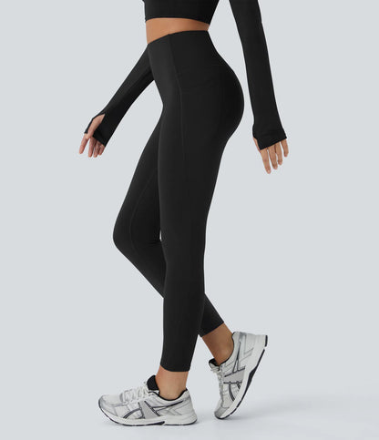 Softlyzero™ Plush Thermal High Waisted Tummy Control Side Pocket Workout Leggings